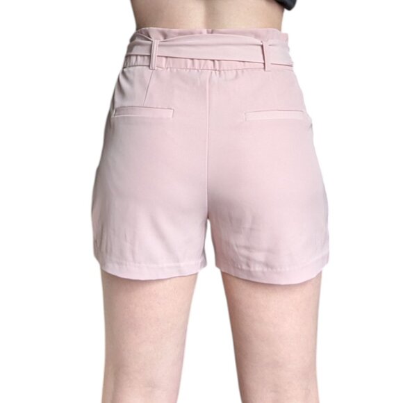 Dynamite Light Pink Dress Shorts with Pockets and Adjustable Waist Tie Women S - Picture 3 of 9